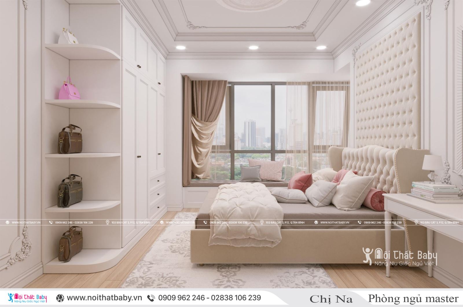 Thiết kế nội thất căn hộ Emerald Celadon City 104m2